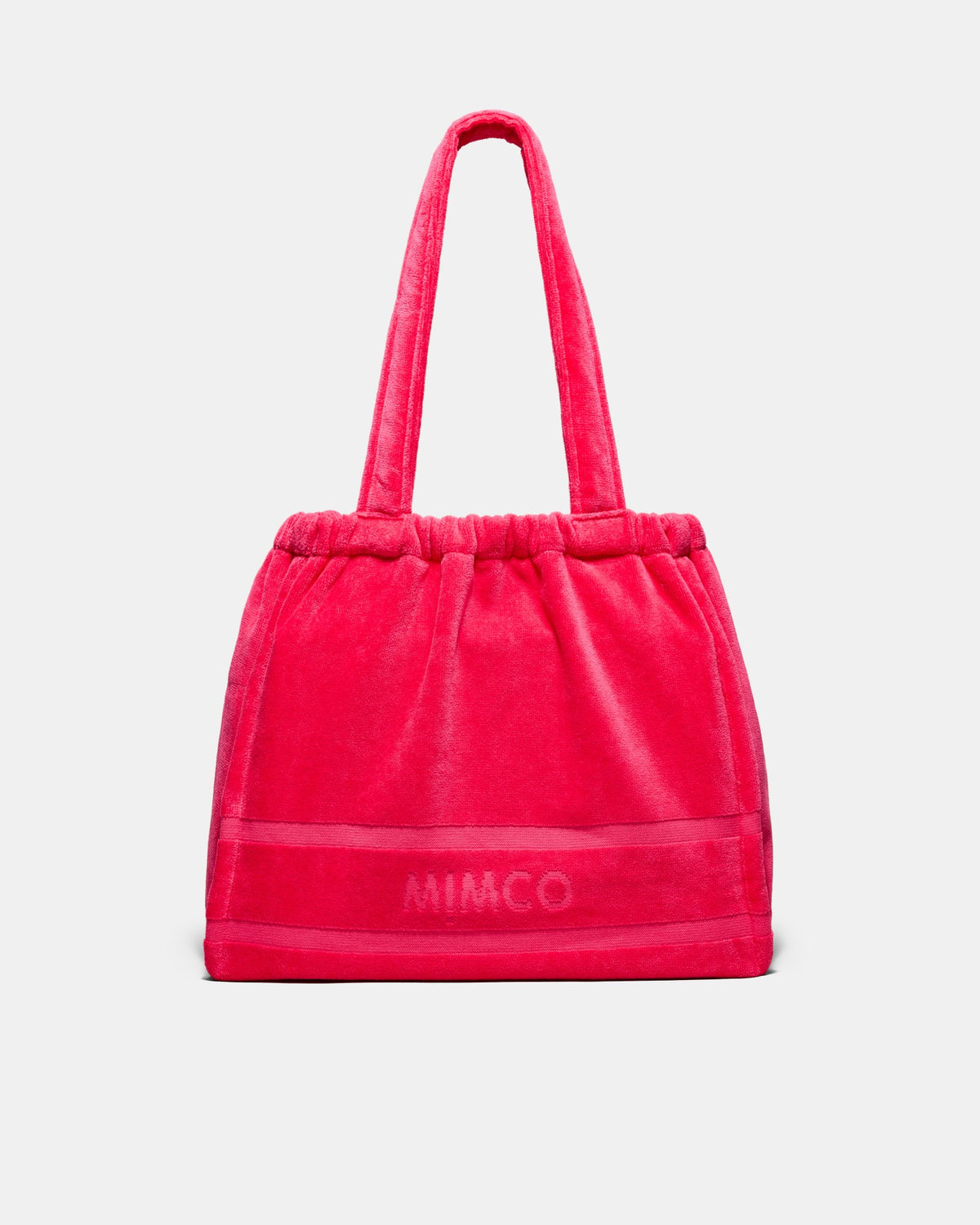 Crest Towelling Tote Bag - Flamingo