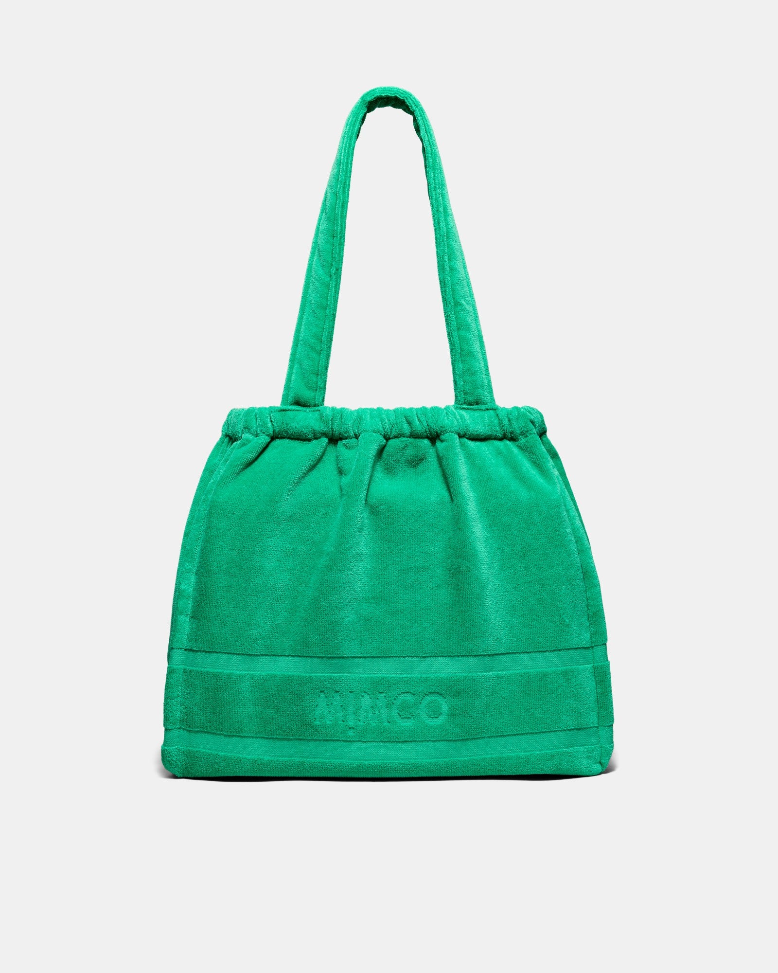 Crest Towelling Tote Bag - Grass Green