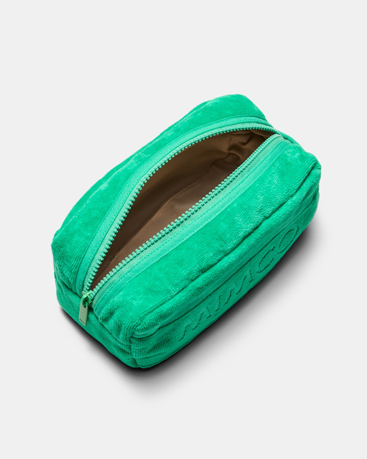 Crest Towelling Cosmetic Case - Grass Green