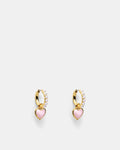 En Pointe Hoop Earrings - Pink