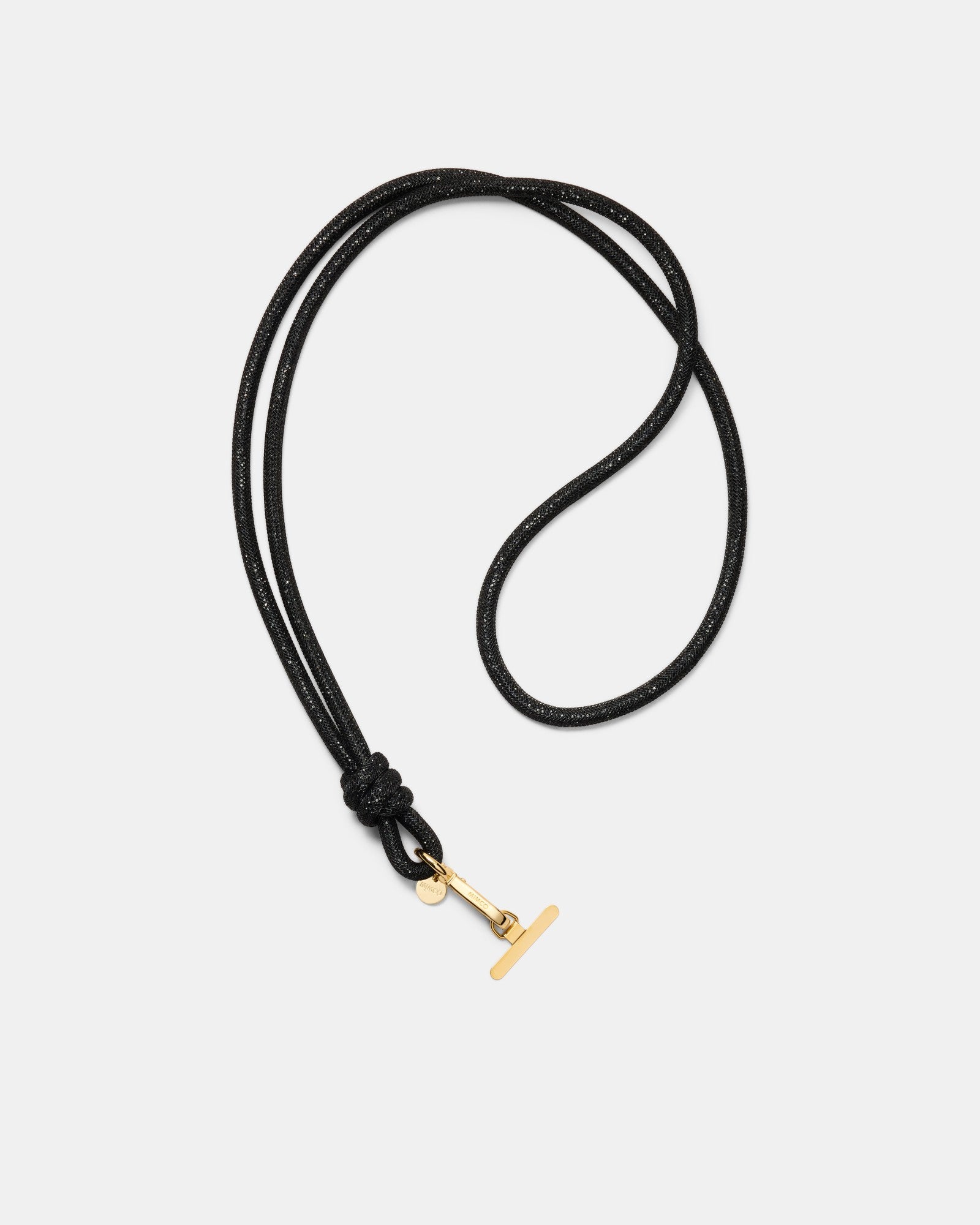 Sparkle Knot Phone Crossbody Strap - Black