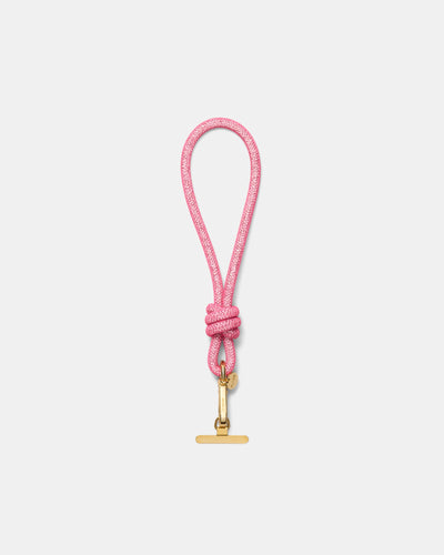 Sparkle Knot Phone Wrist Strap - Flamingo