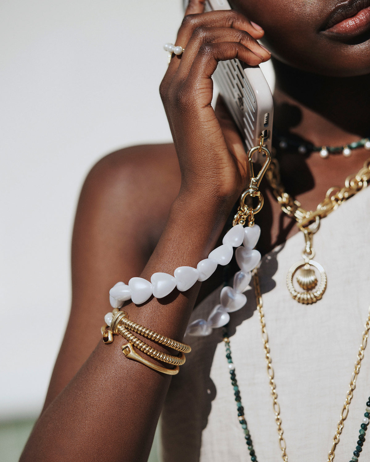 Pearl Phone Wrist Strap - Pearl