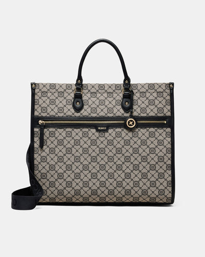 Mim-Gram Tote Bag - Black Light Gold