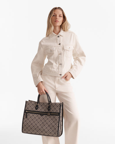 Mim-Gram Tote Bag - Black Light Gold