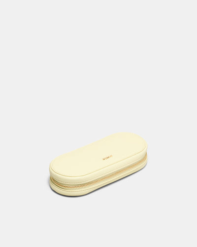 Violet Slim Jewellery Case - Buttermilk