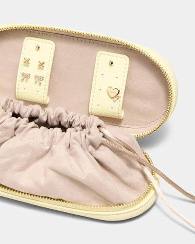 Violet Slim Jewellery Case - Buttermilk