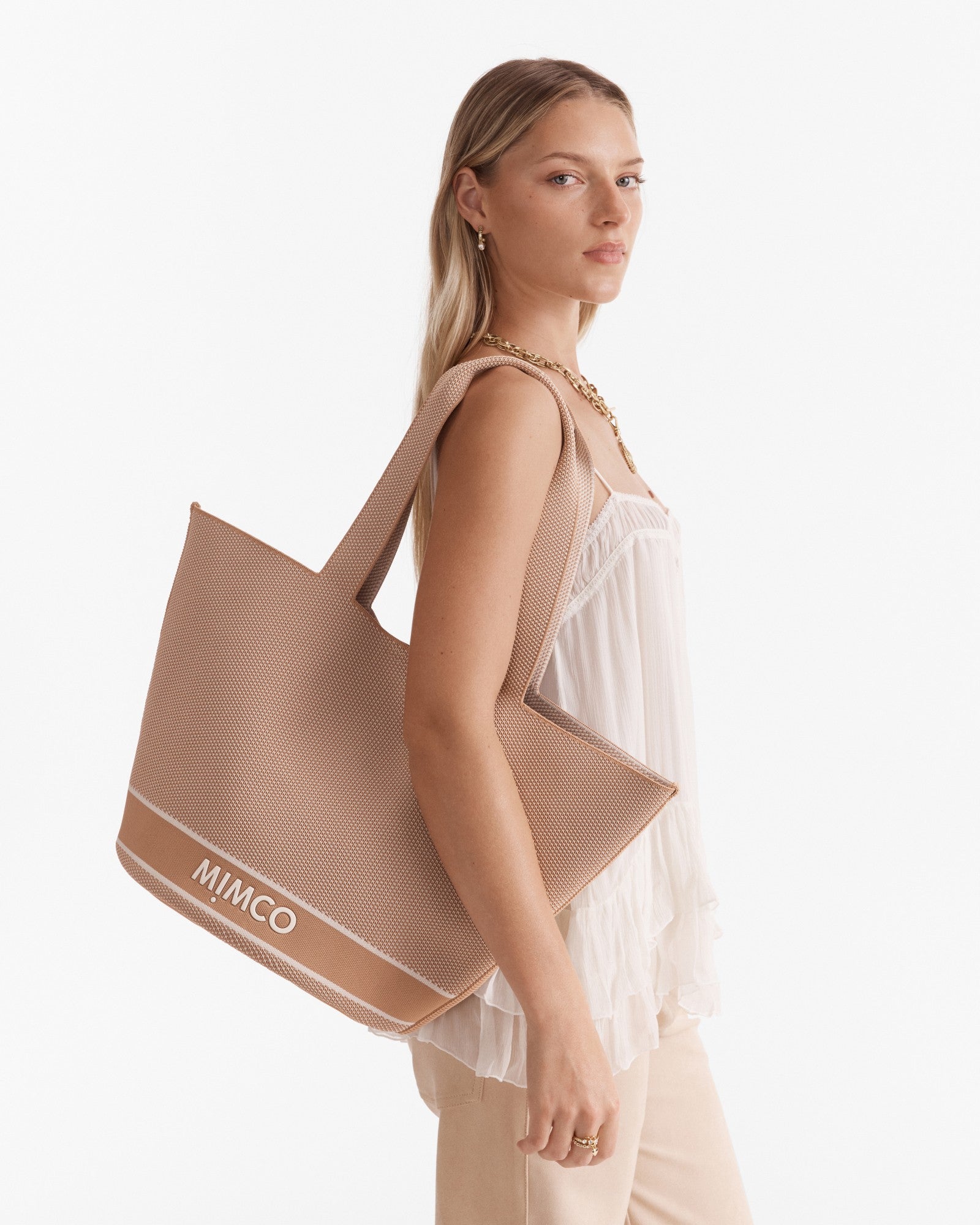 Blondie Basket Tote Bag - Fawn