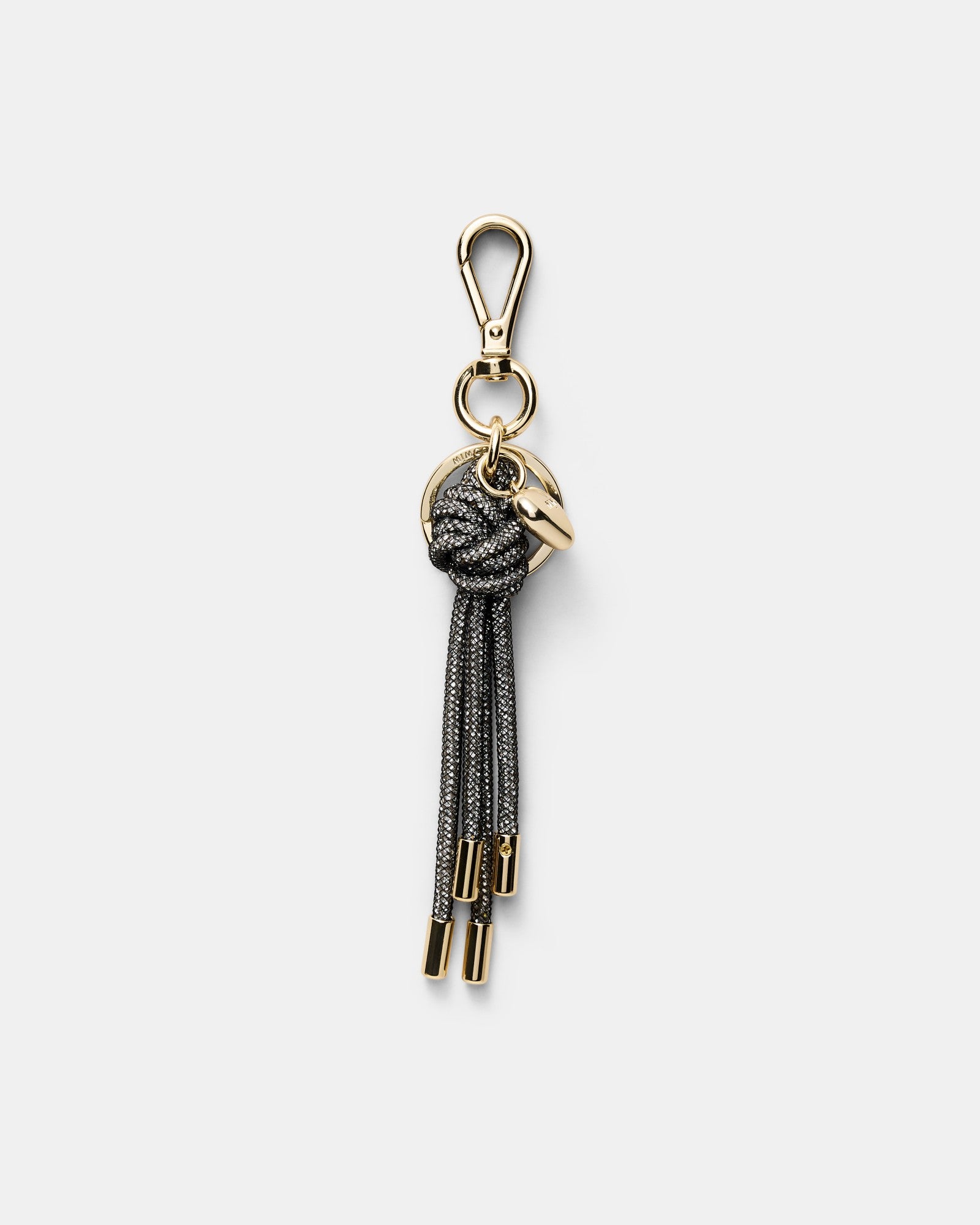 Sparkle Knot Bag Charm - Black