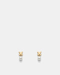 Essense Pearl Stud Earrings - Gold