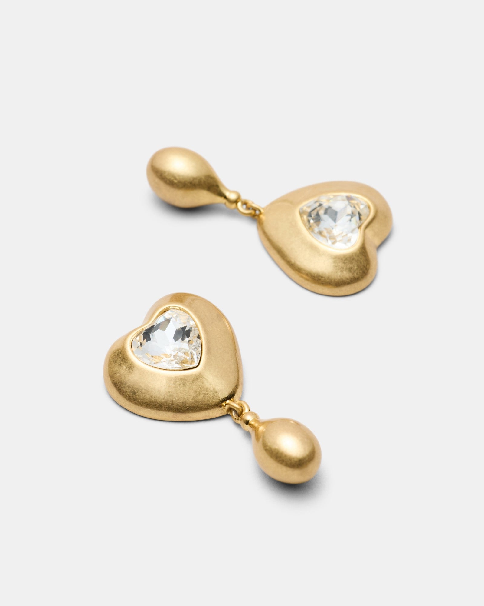 I Adore Heart Earrings - Gold