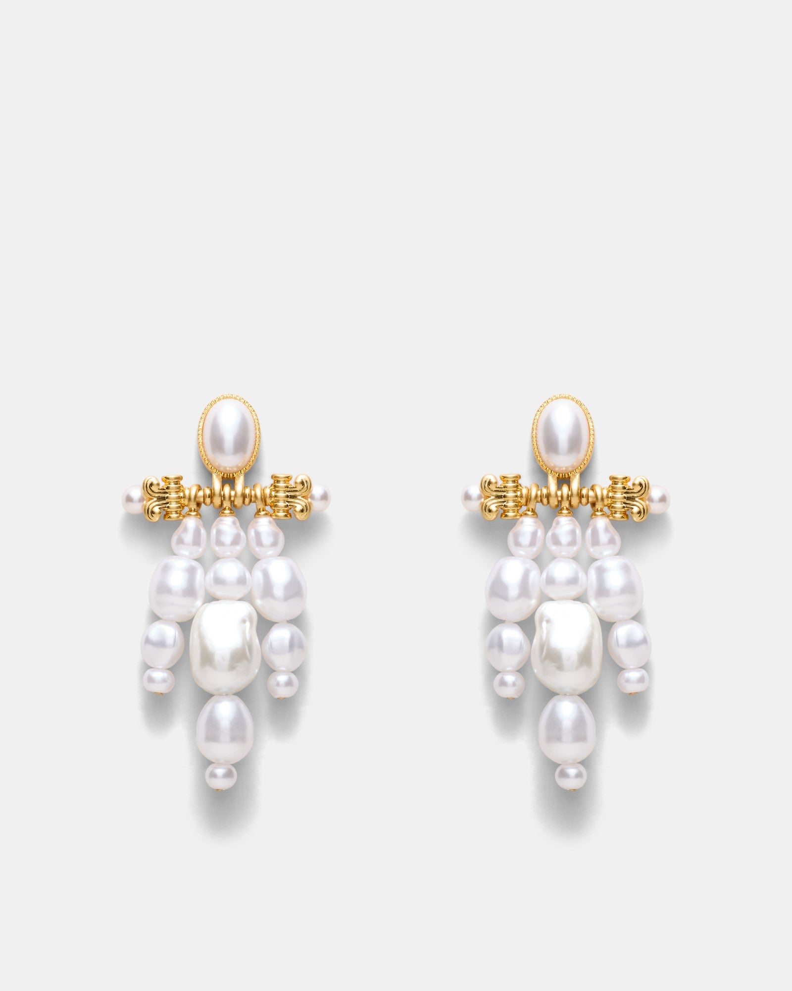Goddess Pearl Earrings - Pearl