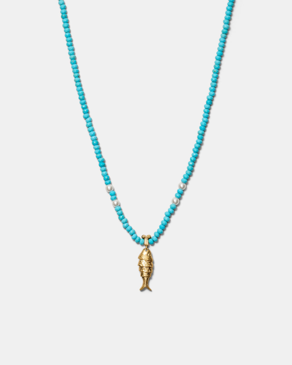 Ionic Fish Necklace - Turquoise