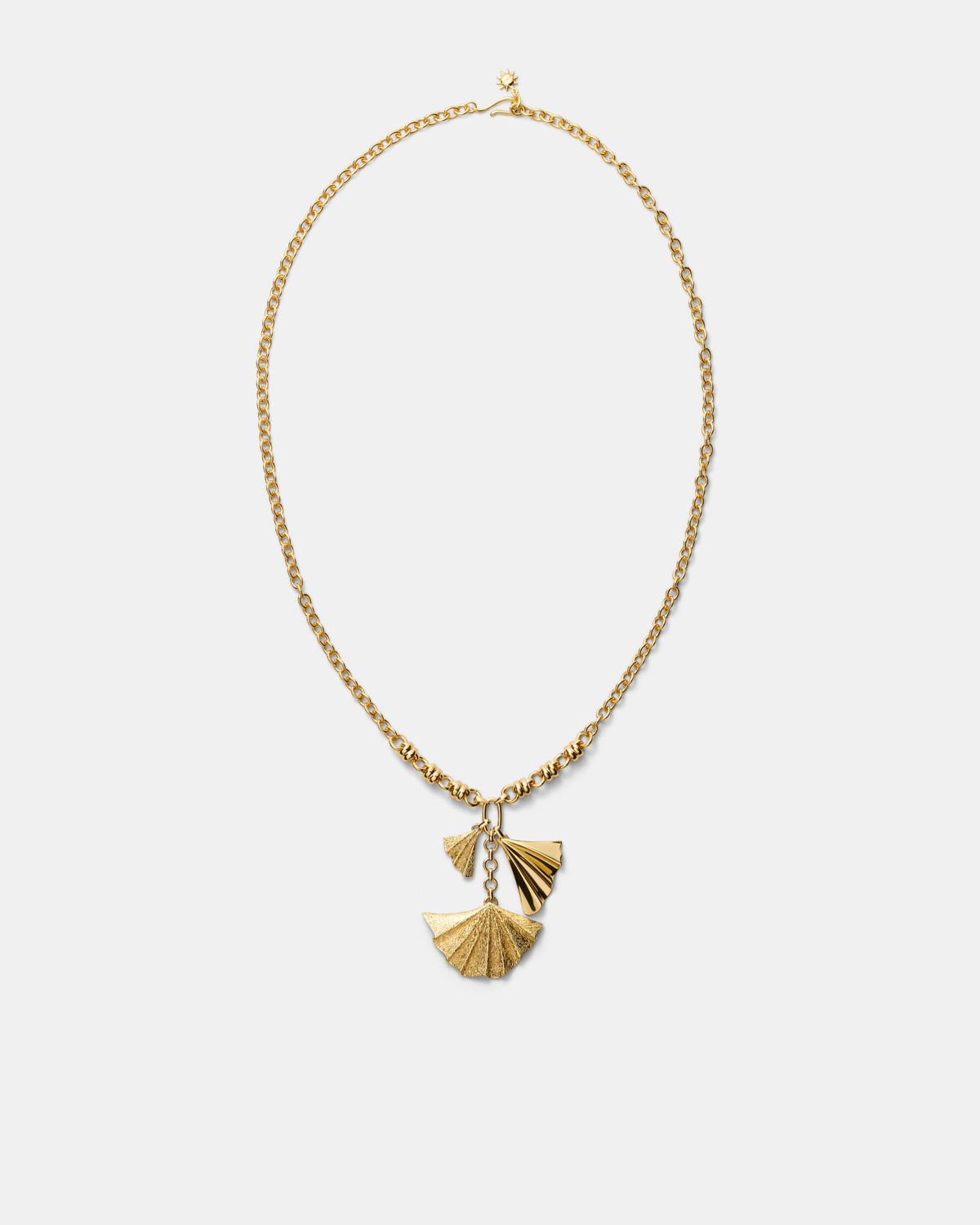 Fold Long Necklace - Gold