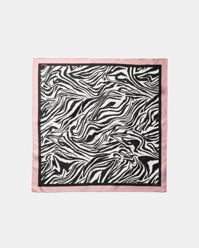Zebra Square Scarf - Multicolour
