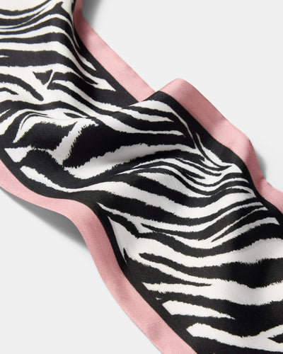 Zebra Thin Scarf - Multicolour