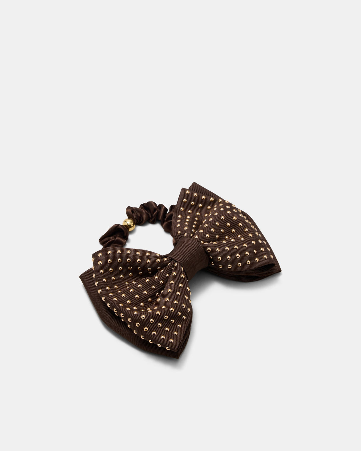Make A Bow Hair Tie - Choc Berry