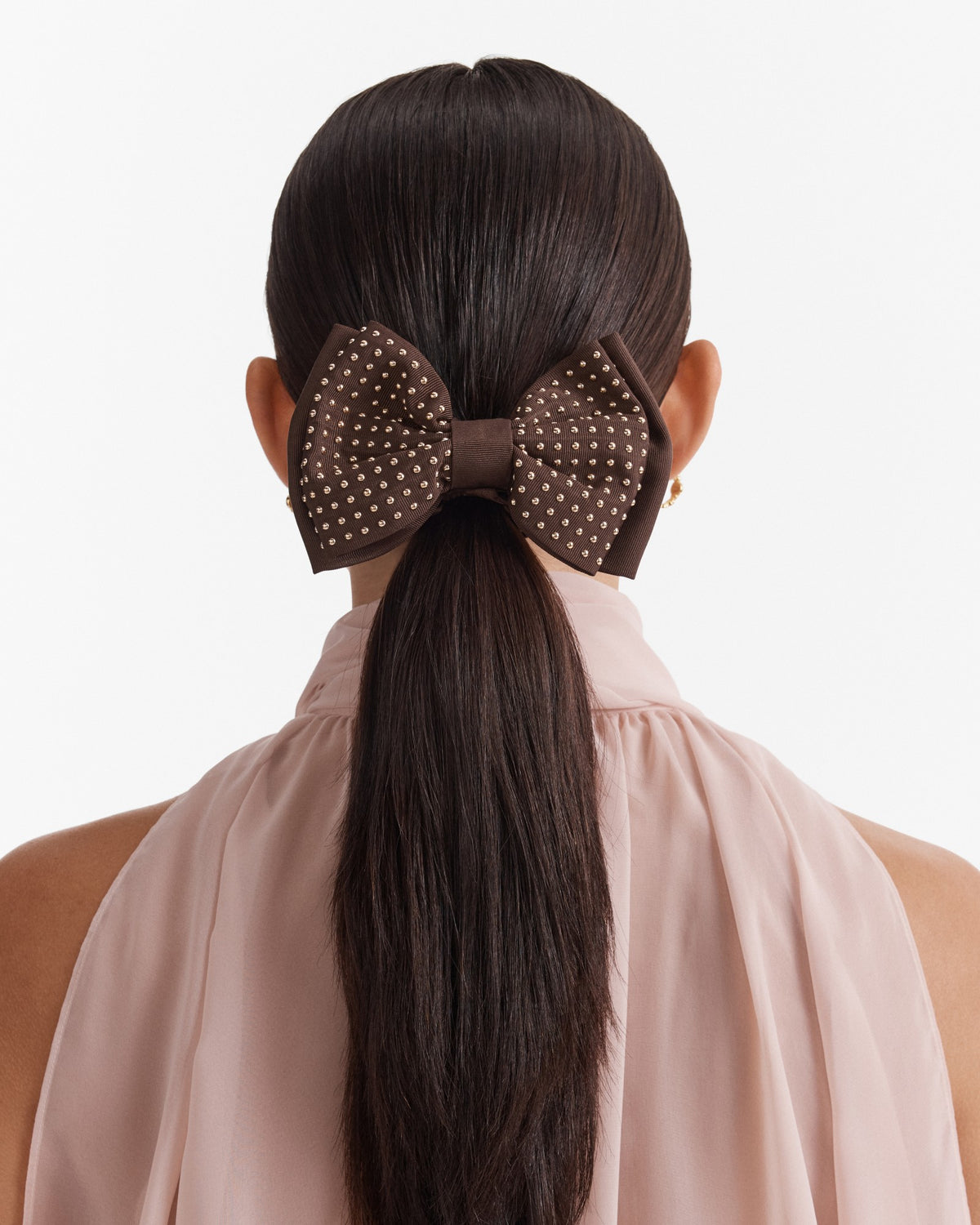 Make A Bow Hair Tie - Choc Berry