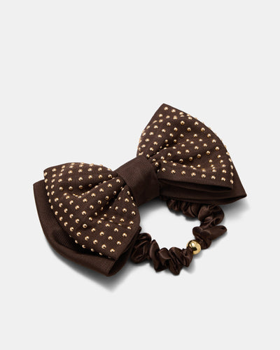 Make A Bow Hair Tie - Choc Berry