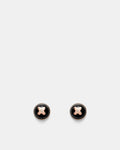 Adorbs Enamel Stud Earrings - Black