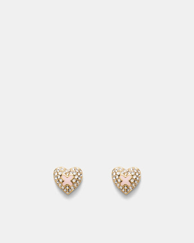 Adorbs Heart Stud Earrings - Petal