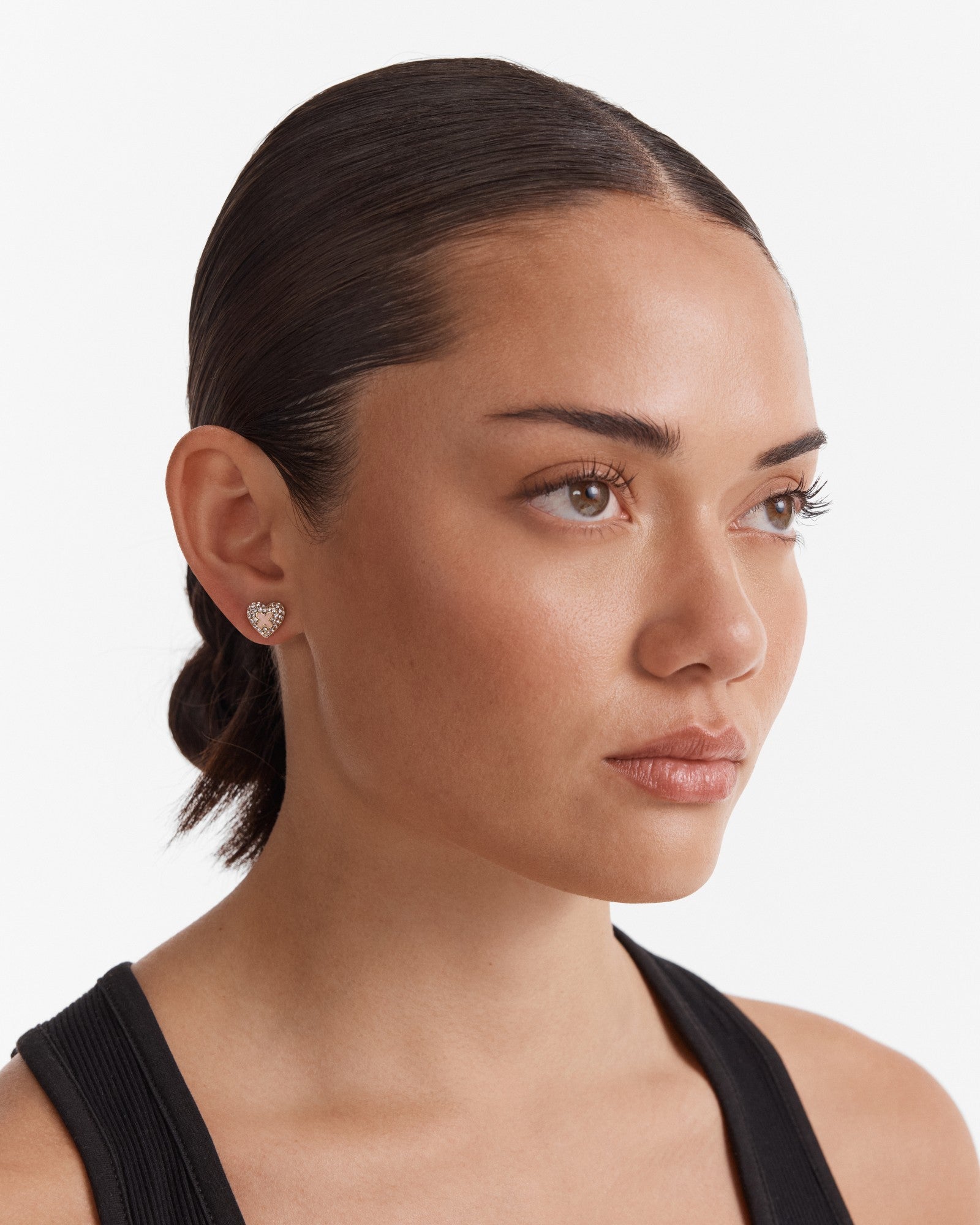 Adorbs Heart Stud Earrings - Petal
