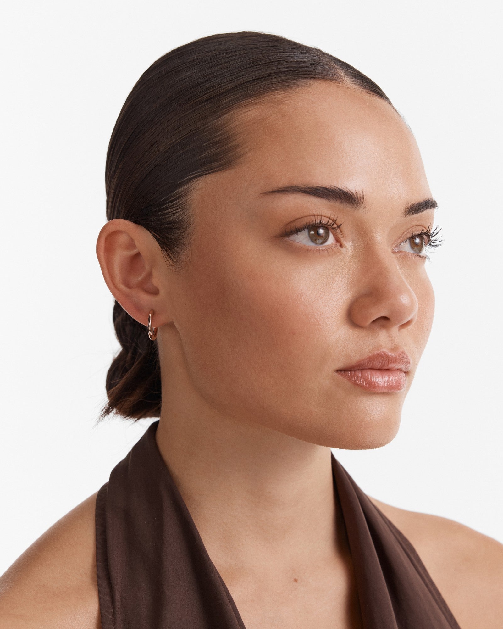 Encanto Charm Hoop Earrings - Rose Gold