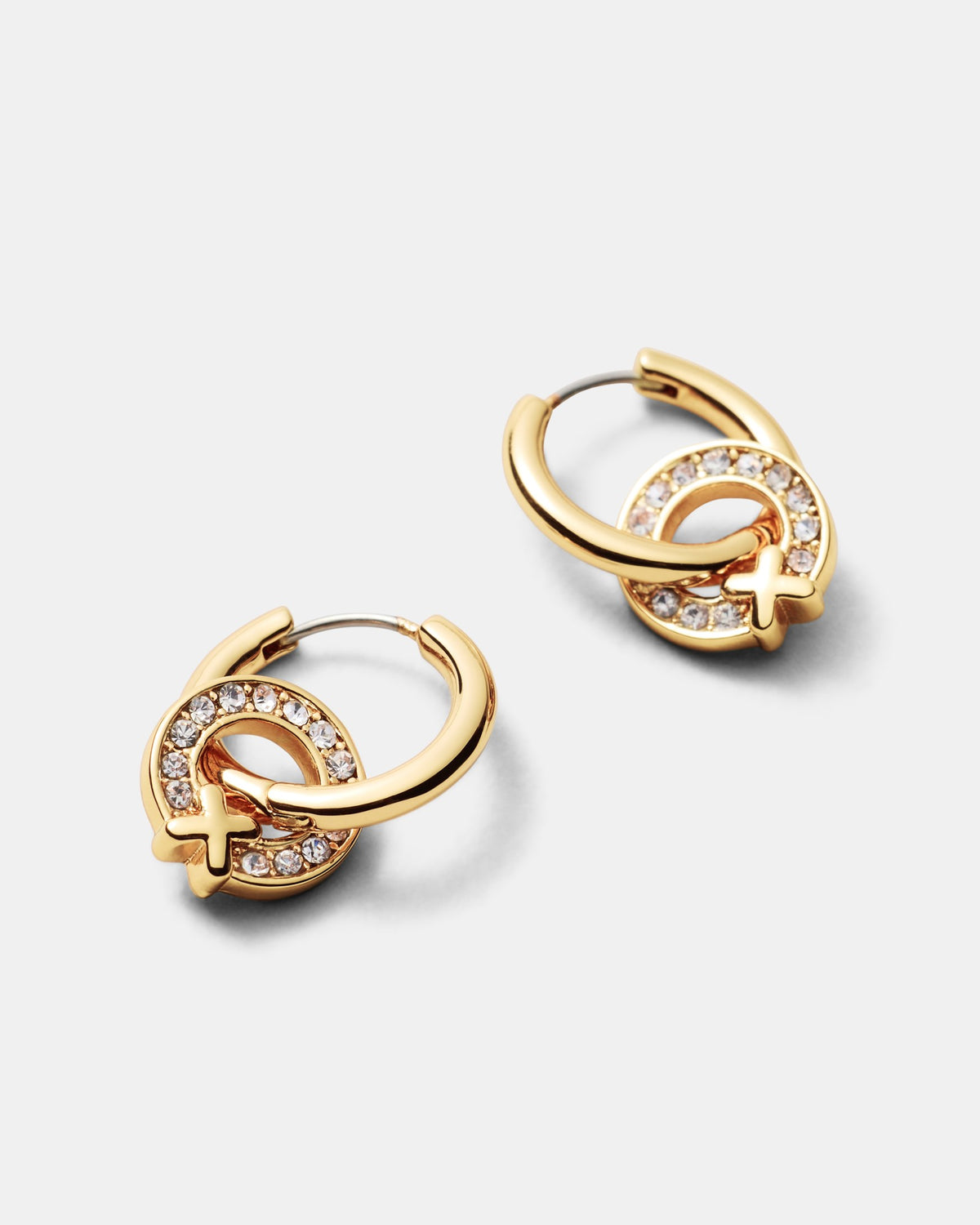 Encanto Charm Hoop Earrings - Gold