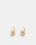 Encanto Heart Hoop Earrings - Gold