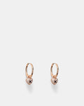 Adorbs Heart Hoop Earrings - Black