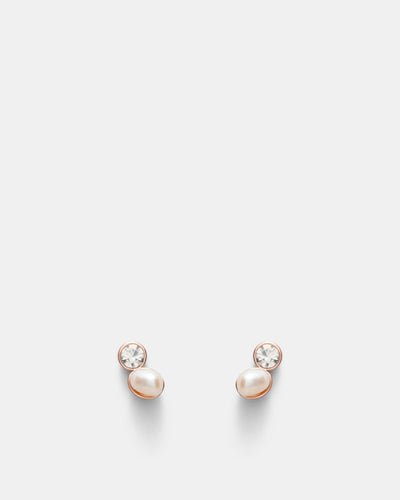 Encanto Earrings And Necklace Set - Rose Gold
