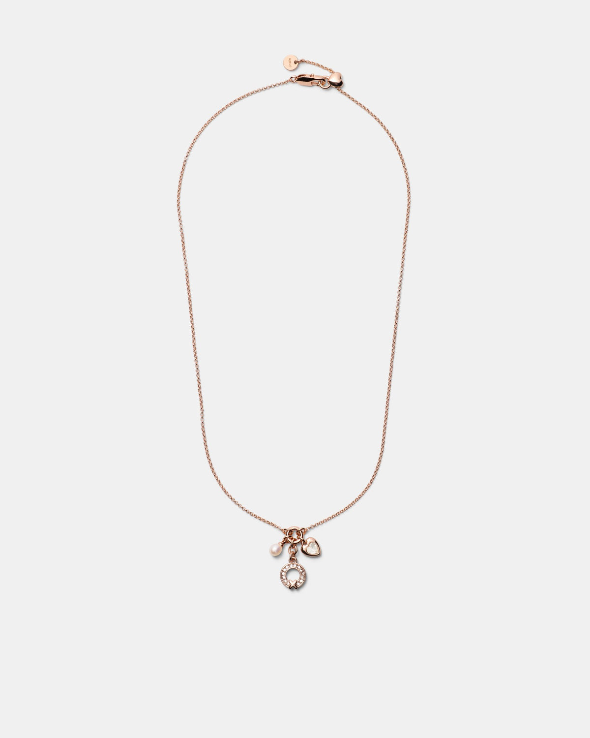 Encanto Earrings And Necklace Set - Rose Gold