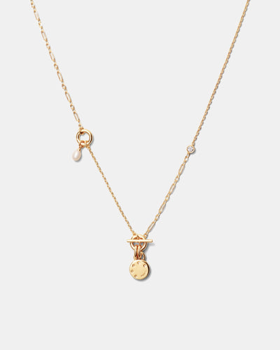 Alluring Long Necklace - Gold