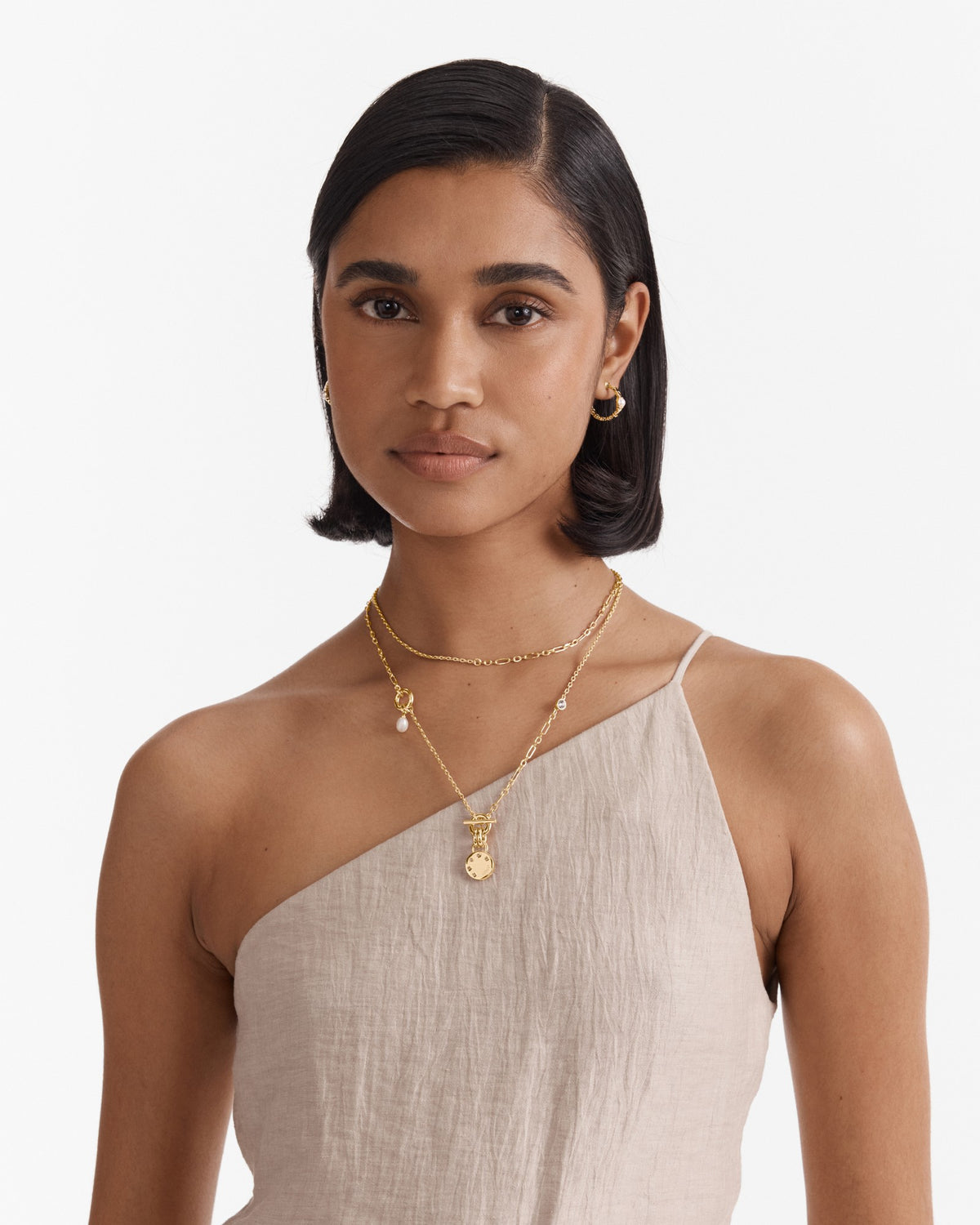 Alluring Long Necklace - Gold