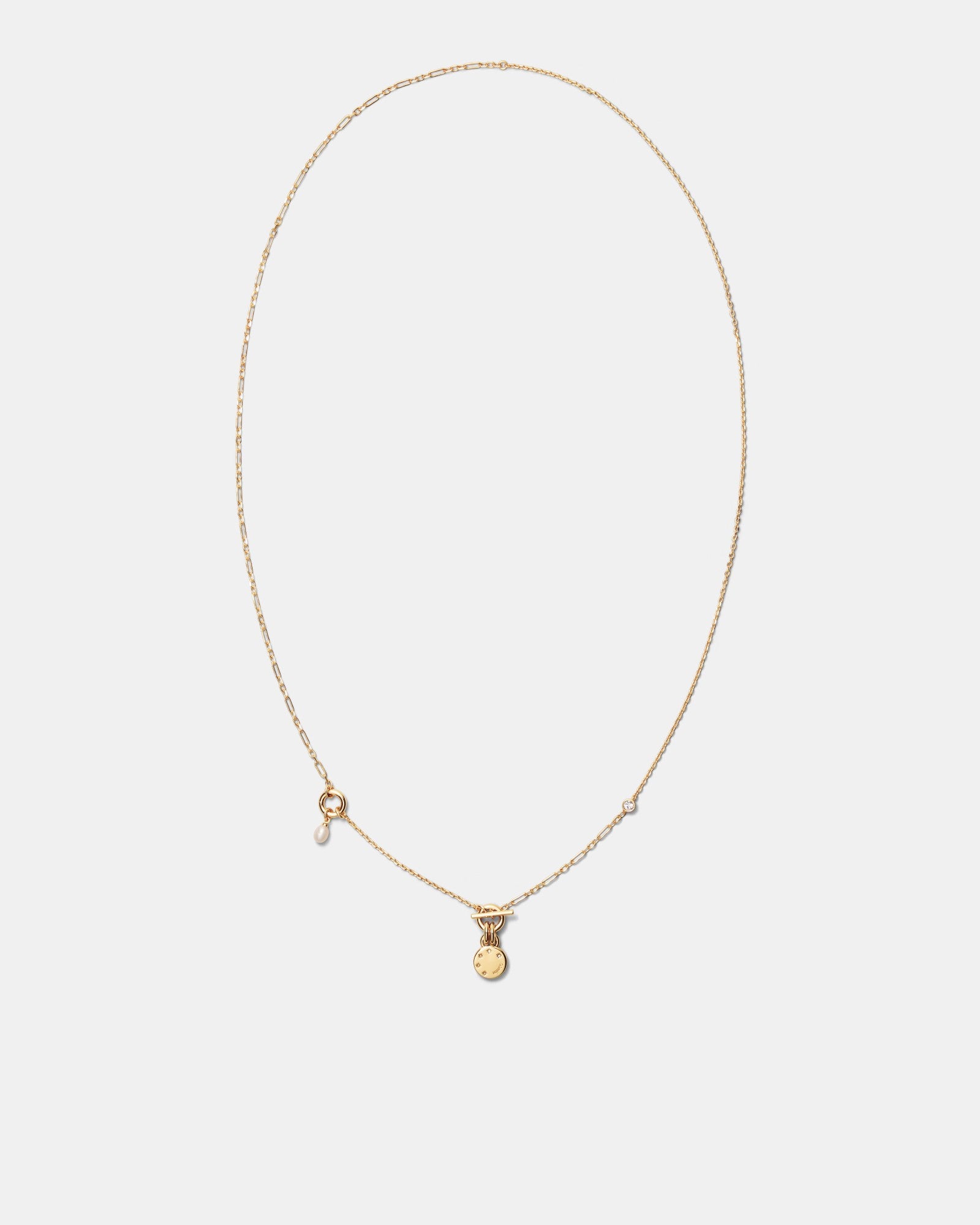Alluring Long Necklace - Gold