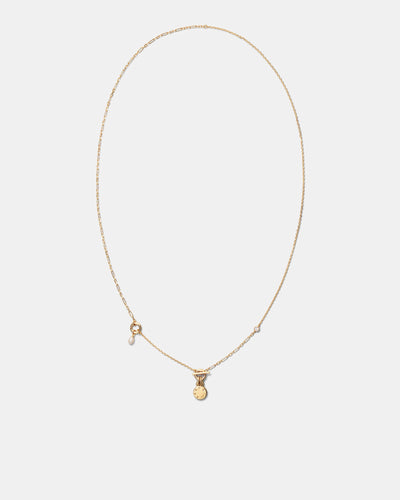 Alluring Long Necklace - Gold