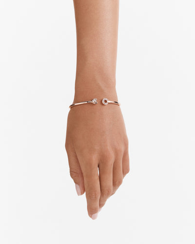 Encanto Open Cuff Bracelet - Rose Gold