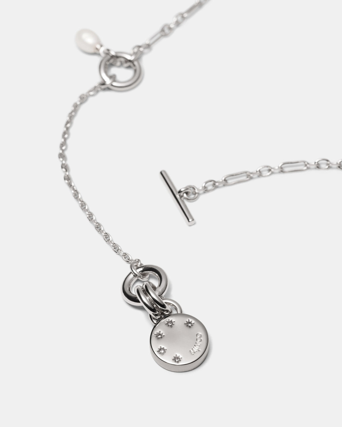 Alluring Long Necklace - Silver