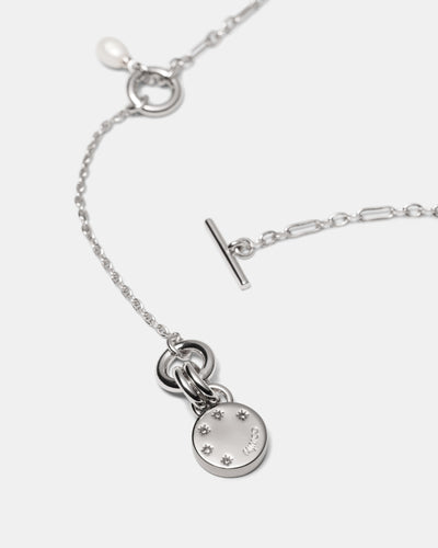 Alluring Long Necklace - Silver