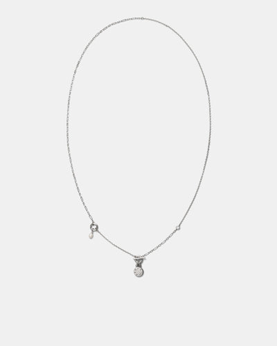 Alluring Long Necklace - Silver