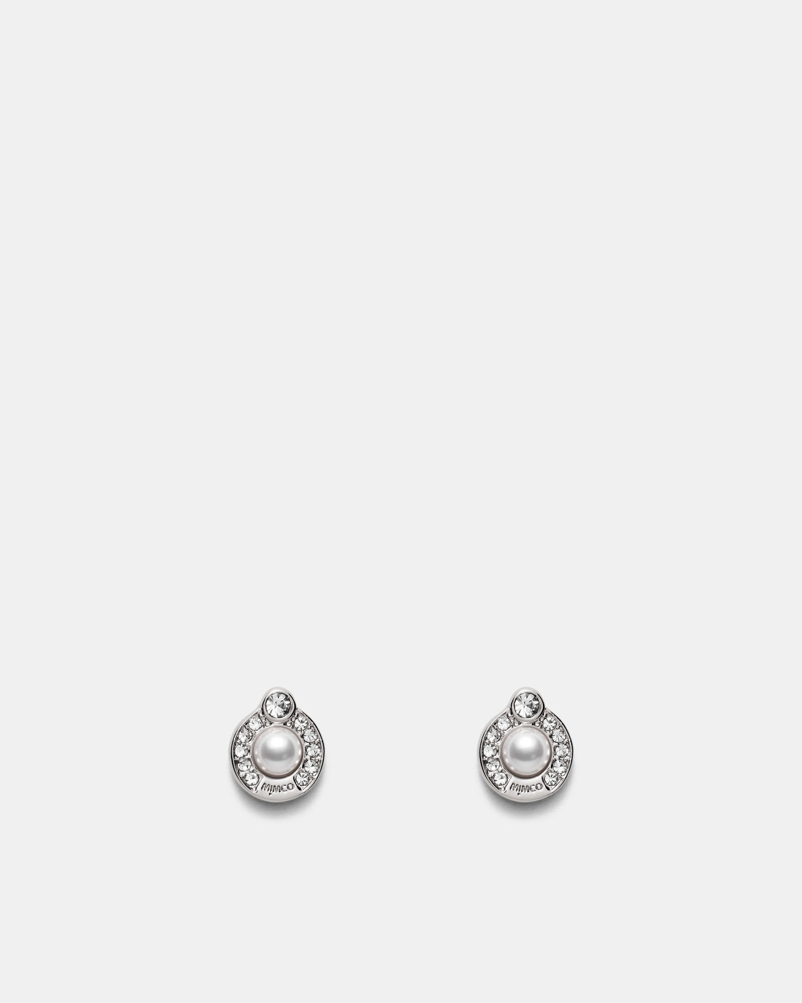 Encanto Pearl Stud Earrings - Silver