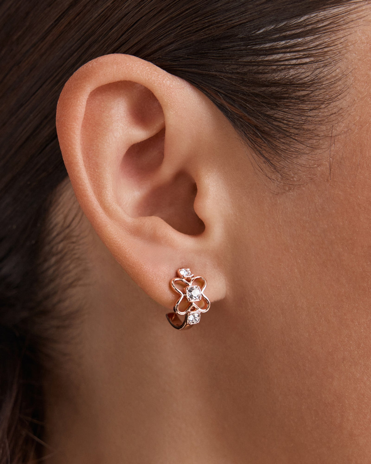 Adorbs Hoop Earrings - Rose Gold