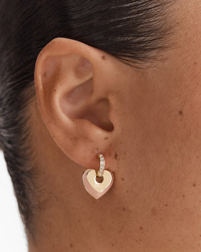 Lovely Enamel Stud Earrings - Petal