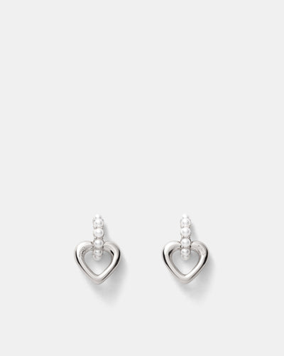 Lovely Stud Earrings - Silver