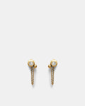 Bubbly Chain Stud Earrings - Gold