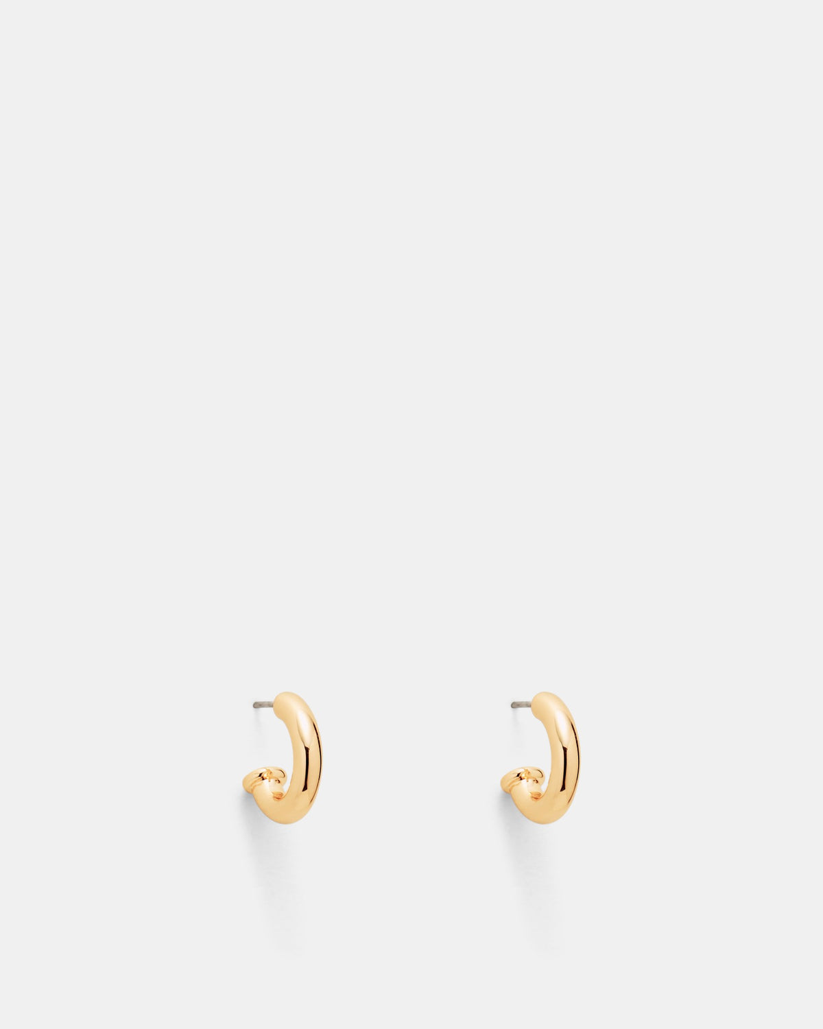 Lovely Charm Hoop Earrings - Gold
