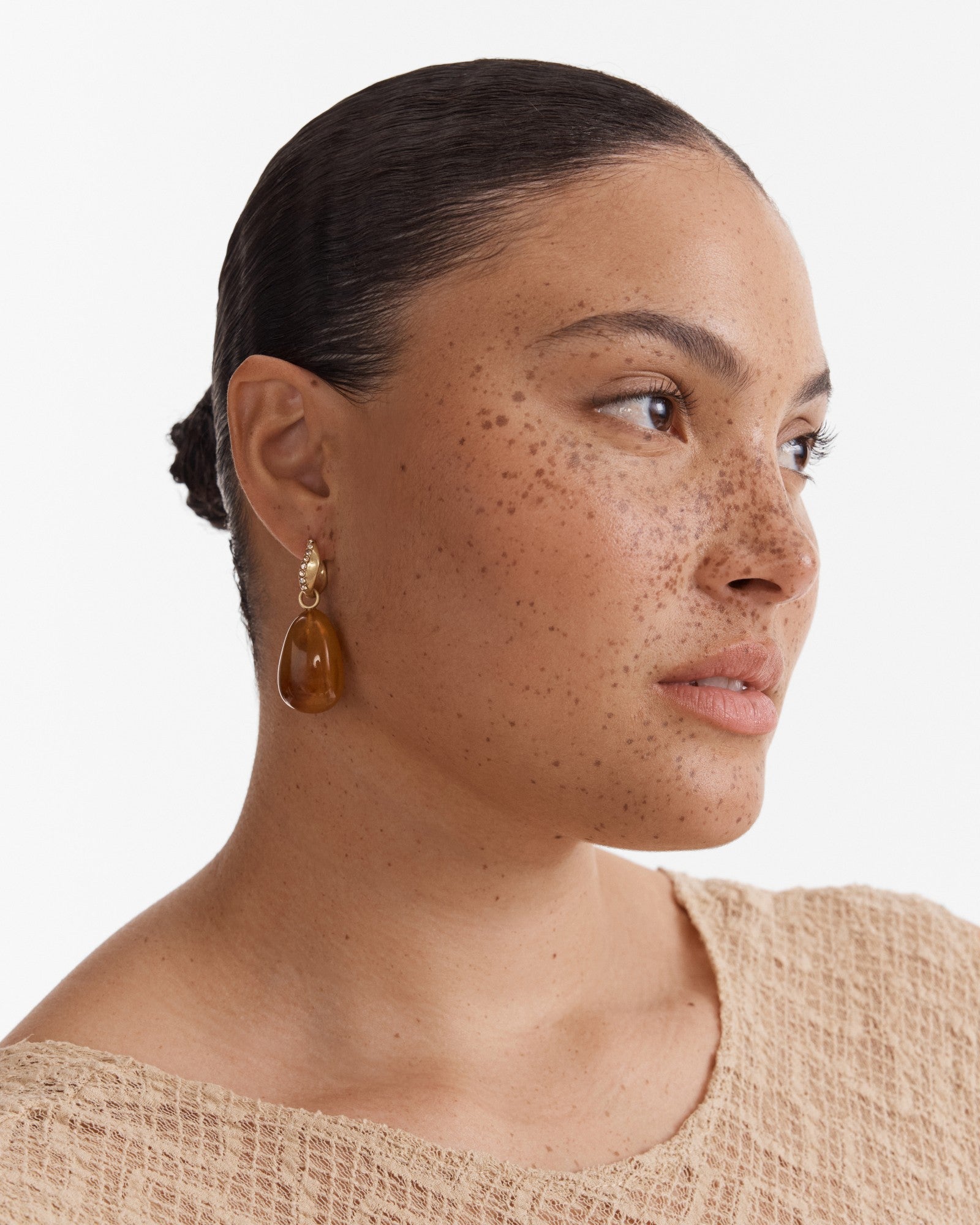 Zozo Charm Hoop Earrings - Gold