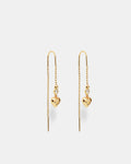 Lovely Thread Earrings - Gold
