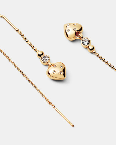 Lovely Thread Earrings - Gold