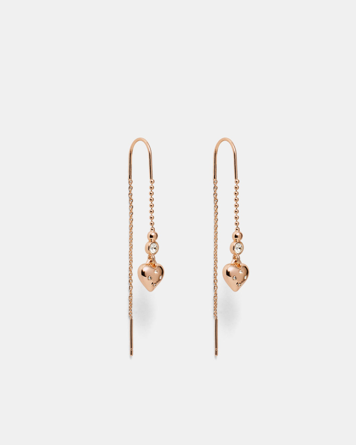 Lovely Thread Earrings - Rose Gold